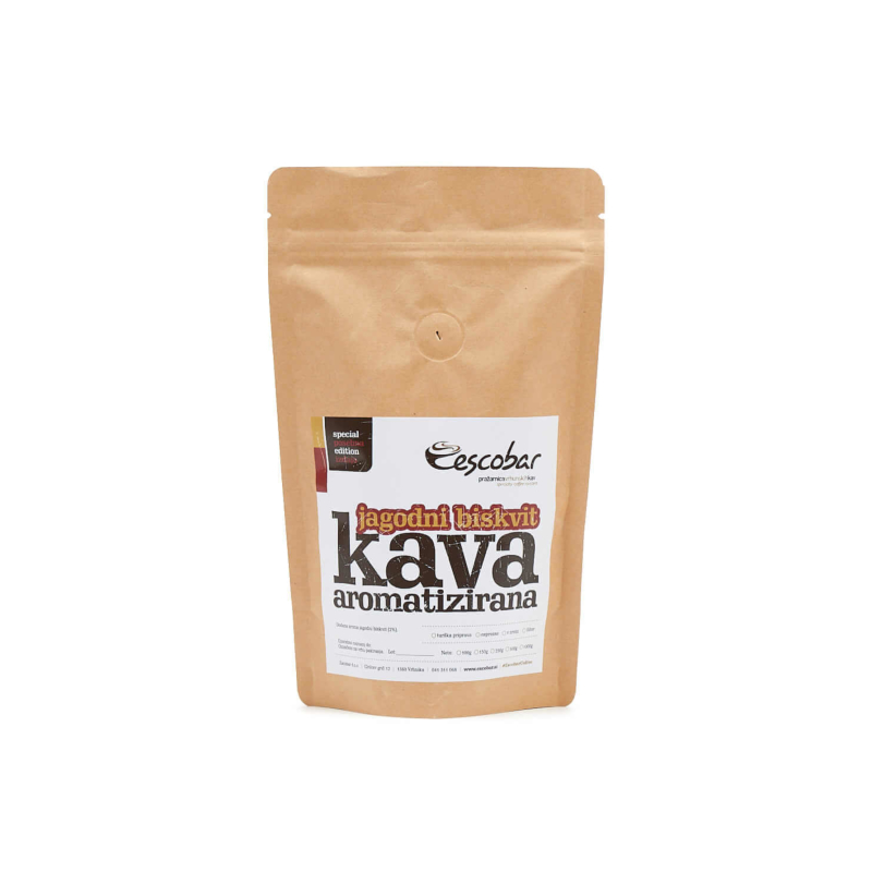 Aromatizirana kava jagodni biskvit, 100 g, Escobar