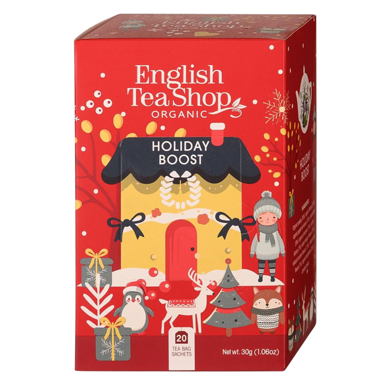 Bio čaj praznična spodbuda 20 vrečk English Tea Shop