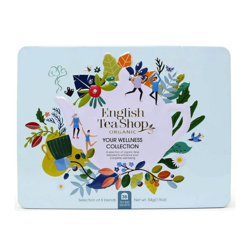 Ekološka Wellness zbirka čajev 36 vrečk English Tea Shop