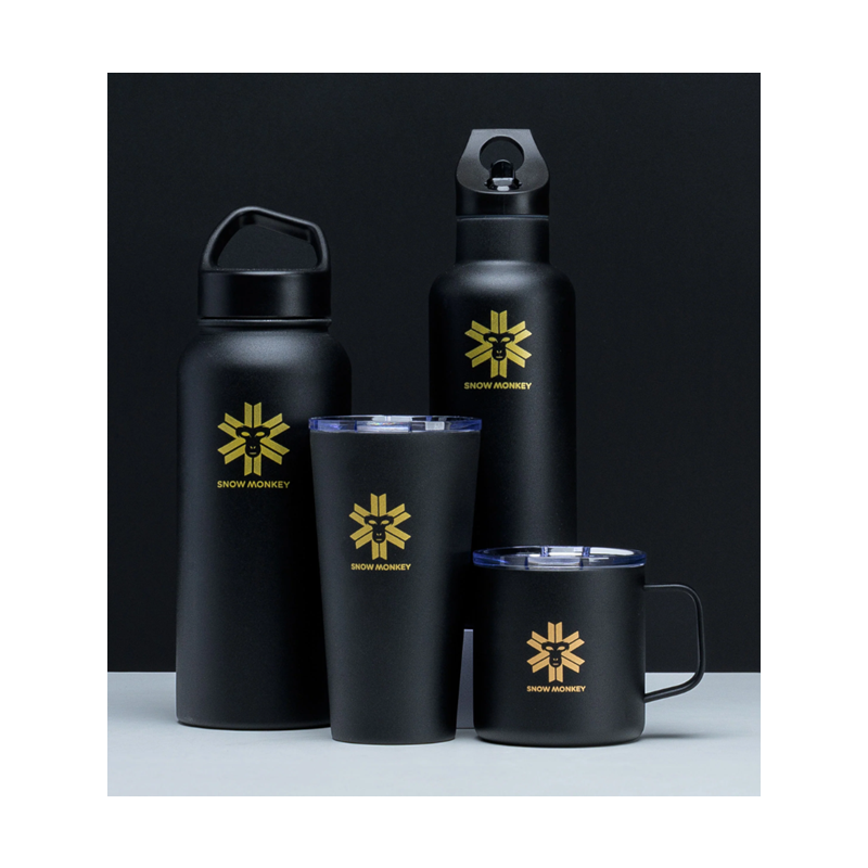 Flaška Go-getter črna 0,6 L SNOW MONKEY