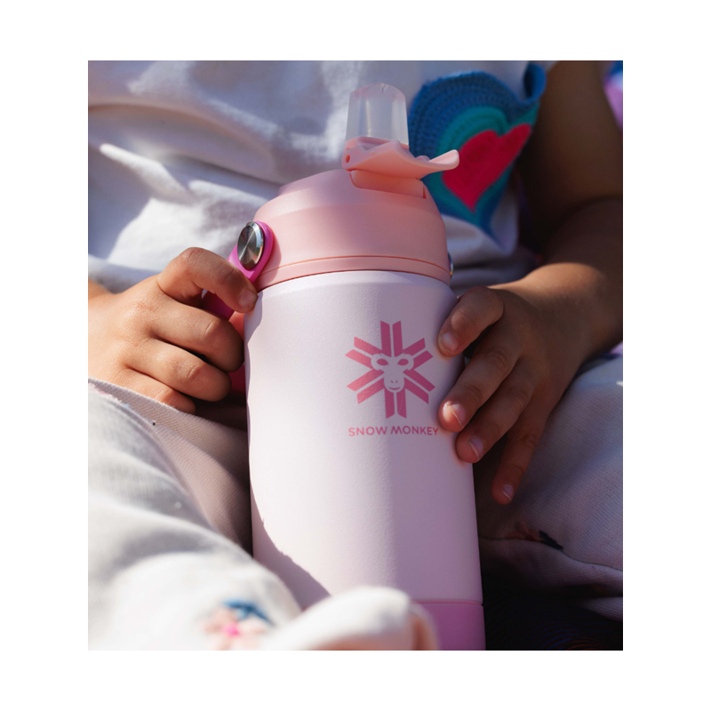 Flaška Kids pink 350 ml SNOW MONKEY