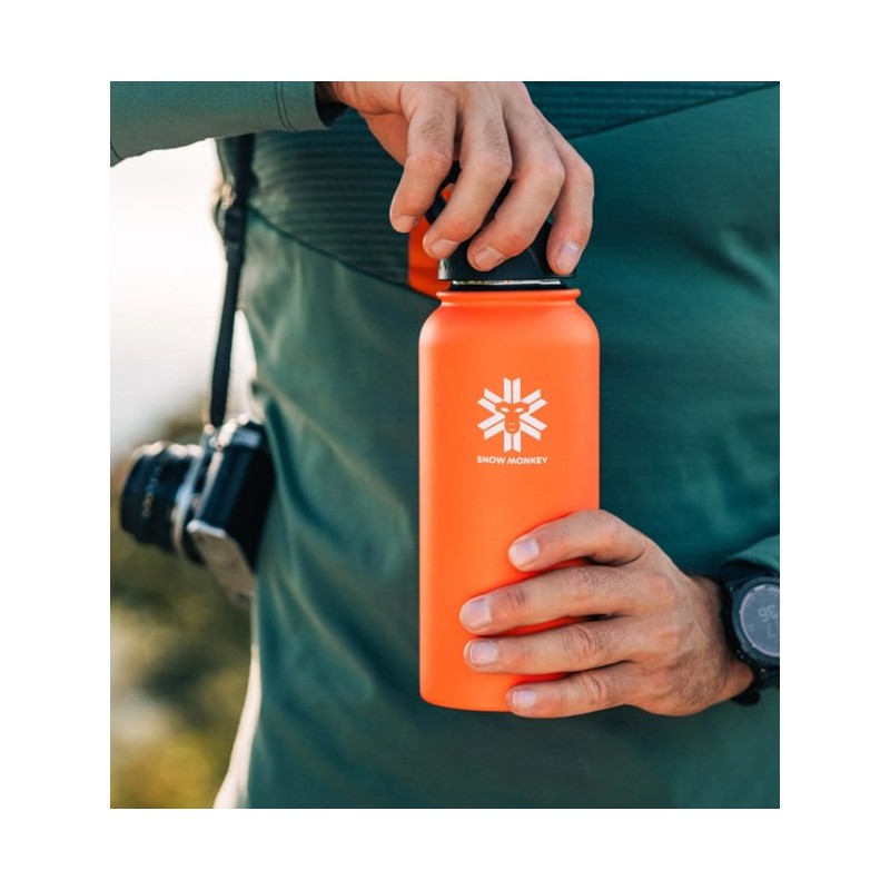 Flaška Traveler Orange 1 L SNOW MONKEY