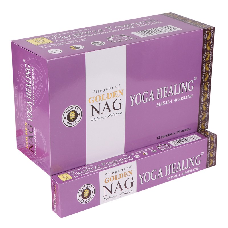 Dišeče palčke Golden Nag Yoga healing 15g