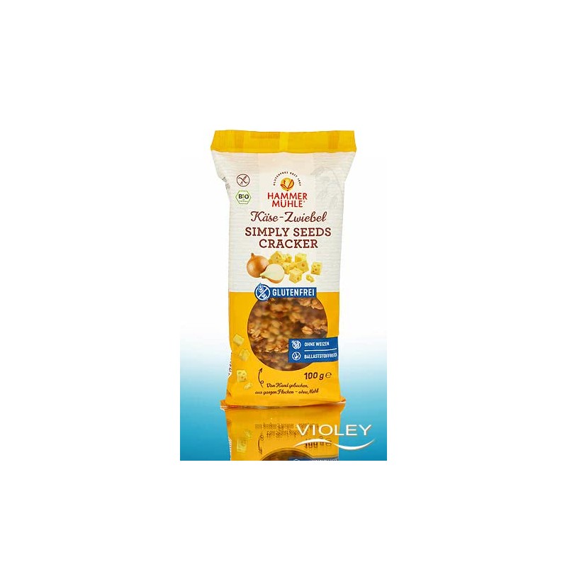 Krekerji simply seeds sirna čebula 100 g Hammer Muhle