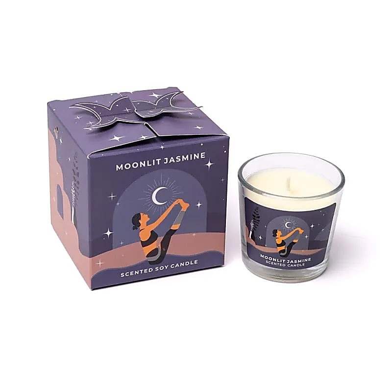 Moonshine Yoga sveča iz sojinega voska Mesečin jasmin