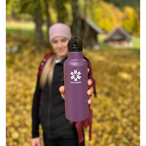 Flaška Go-getter Plum 0,6 L SNOW MONKEY