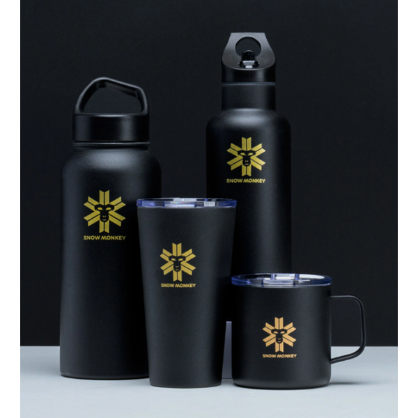 Flaška Go-getter črna 0,6 L SNOW MONKEY