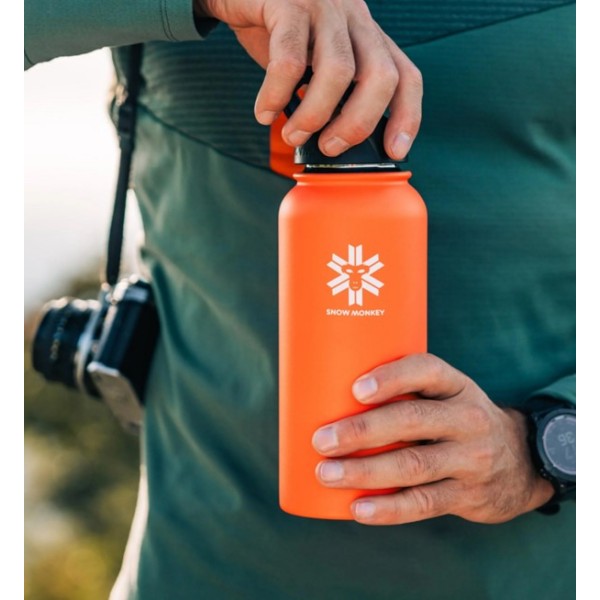 Flaška Traveler Orange 1 L SNOW MONKEY
