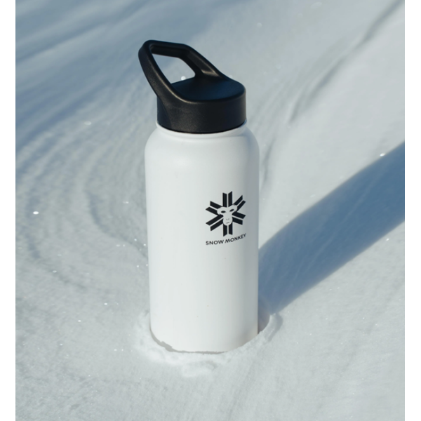 Flaška Traveler bela 1 L SNOW MONKEY