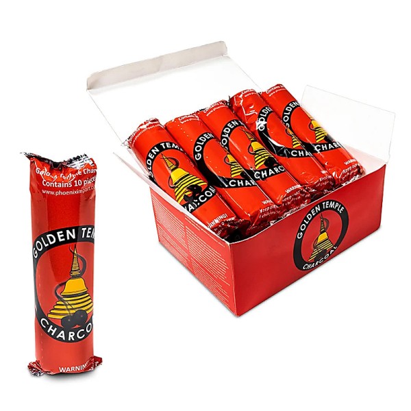 Ogljeni briketi - Zavitek 10-ih briketov oglja Golden Temple