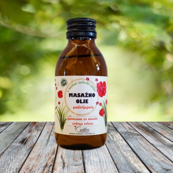 Olje za masažo poživljajoče 100ml CVETKA