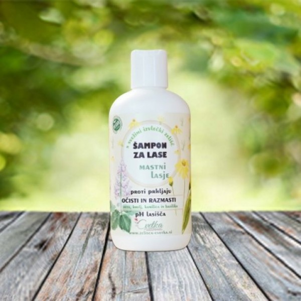Šampon za mastne lase 250ml CVETKA