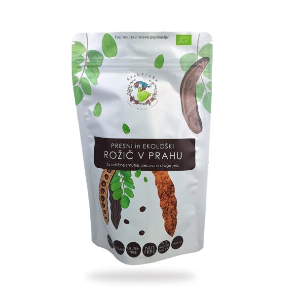 Presni ekološki rožič v prahu 180 g drobtinka
