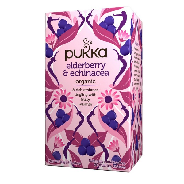Čaj borovnica in ehaniceja 20 vrečk Pukka