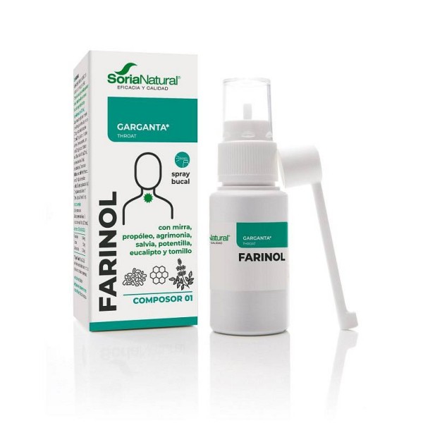 Farinol prišilo za grlo 30ml Soria Natural
