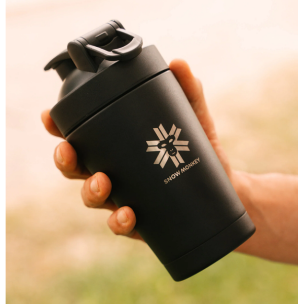 Športni šejker črna 0,45 l SNOW MONKEY