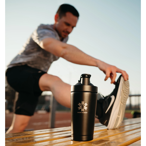 Športni šejker črna 0,45 l SNOW MONKEY