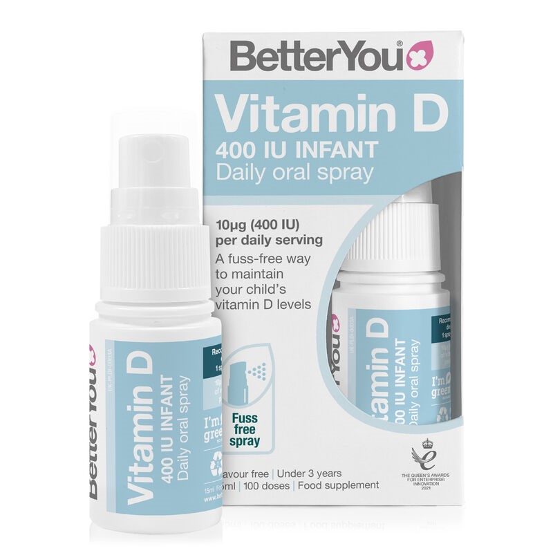 D3 vitamin 400 do 3. leta v spreju 15 ml Better you