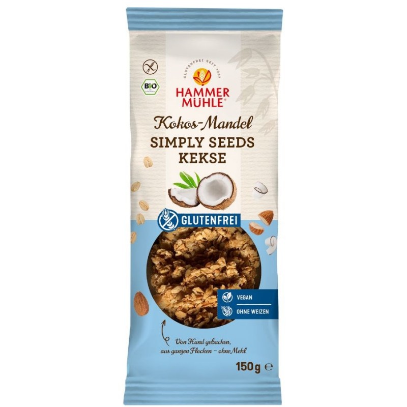 Piškot Kokos Mandelj simply seeds 150 g Hammer Muhle