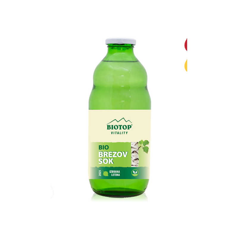 Bio Brezov sok 100 % 1 L BIOTP VITALITY