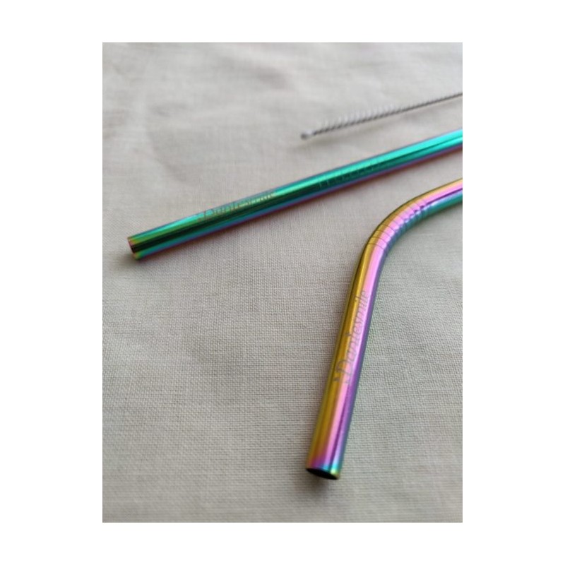 Slamice iz jekla rainbow 2 komada Dentesmile