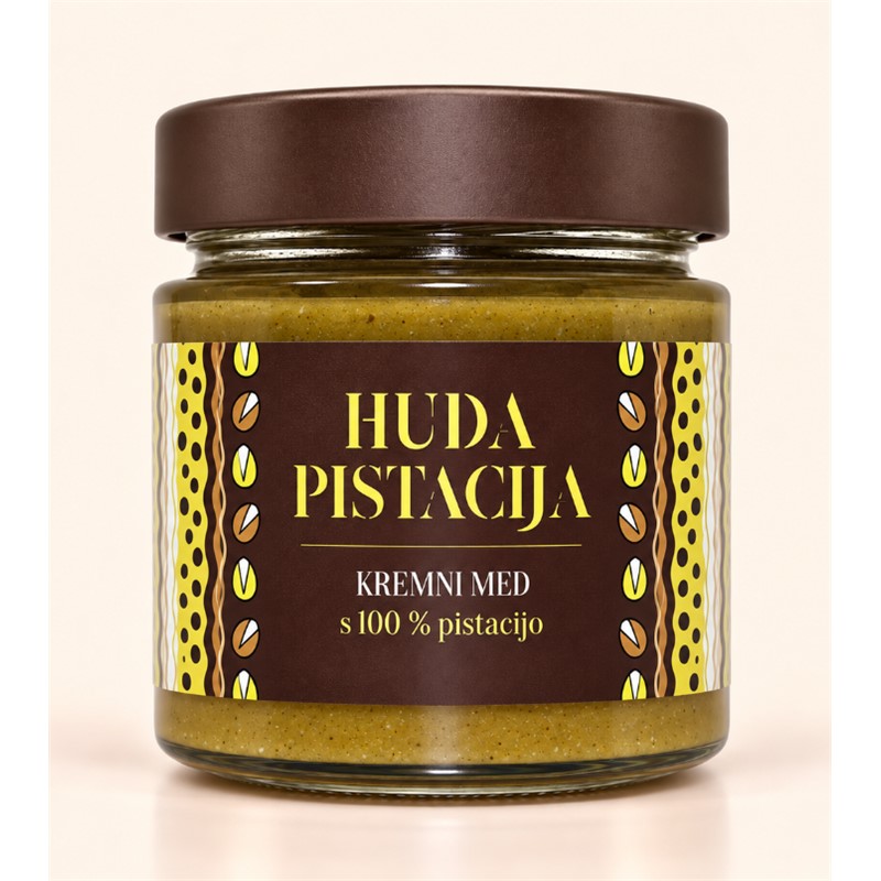 Kremni med Huda pistacija 250 g Mr. Bee