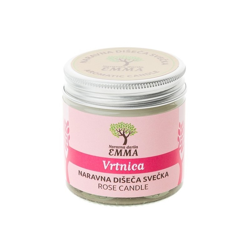 Naravna dišeča svečka vrtnica Emma