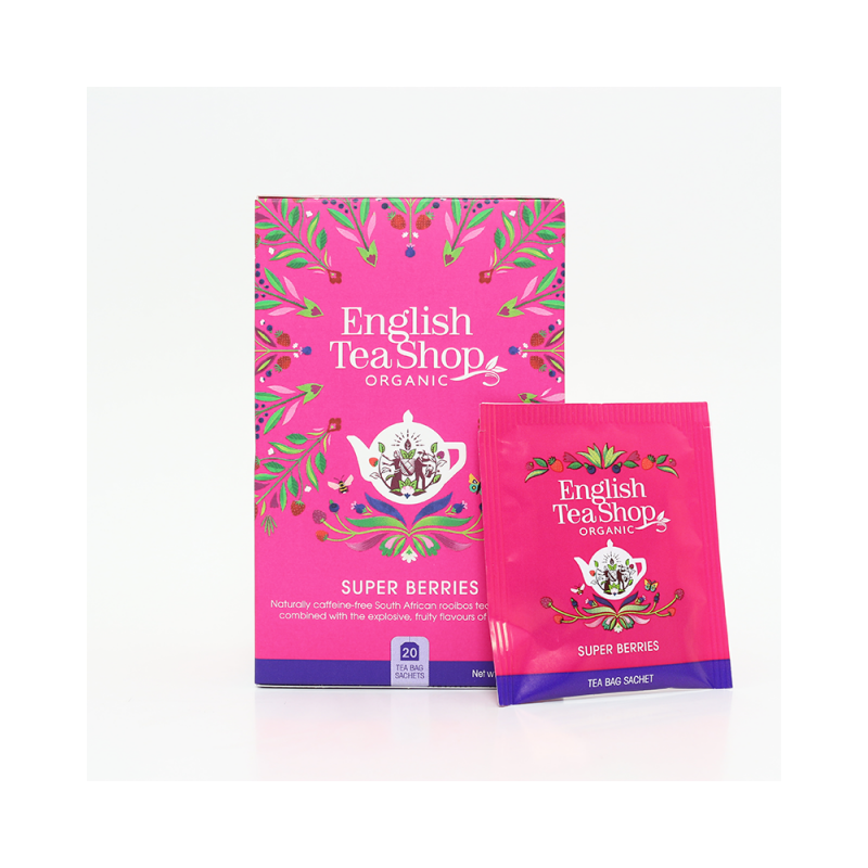 Čaj bio Super Berries, 40 g, English Tea Shop