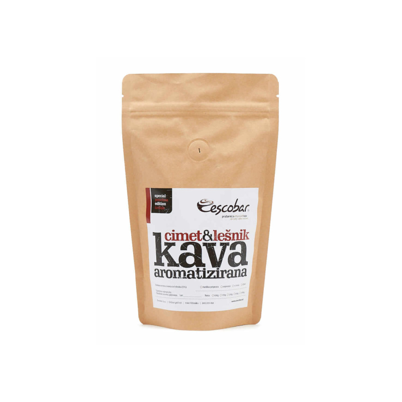 Aromatizirana kava cimet lešnik, 100 g , Escobar