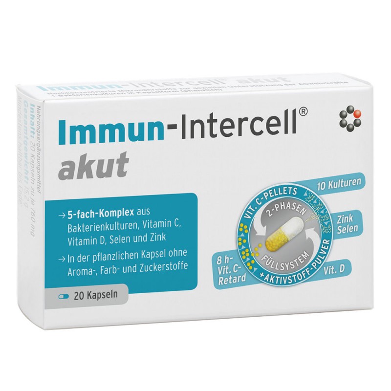 Immun - Intercell akut 20 kapsul
