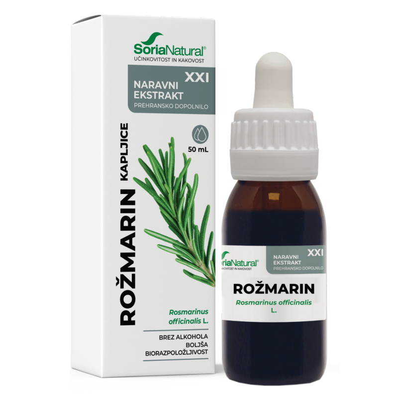 Kapljice rožmarin 50ml Soria Natural