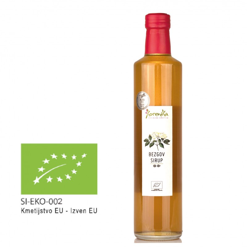 Ekološki bezgov sirup 500 ml, Korenika