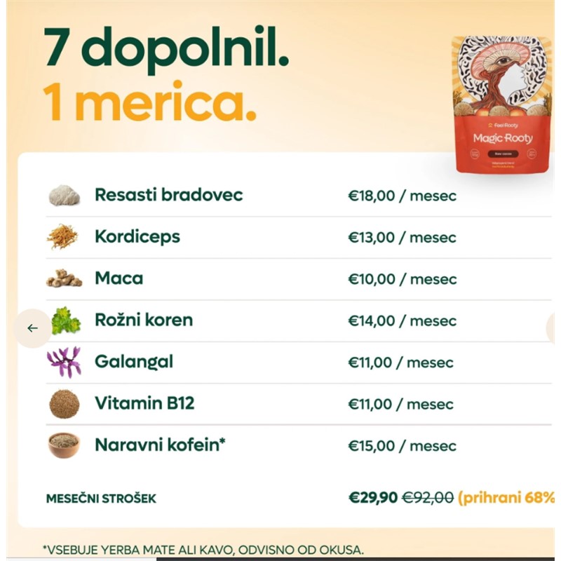 MagicRooty kava napitek 120g