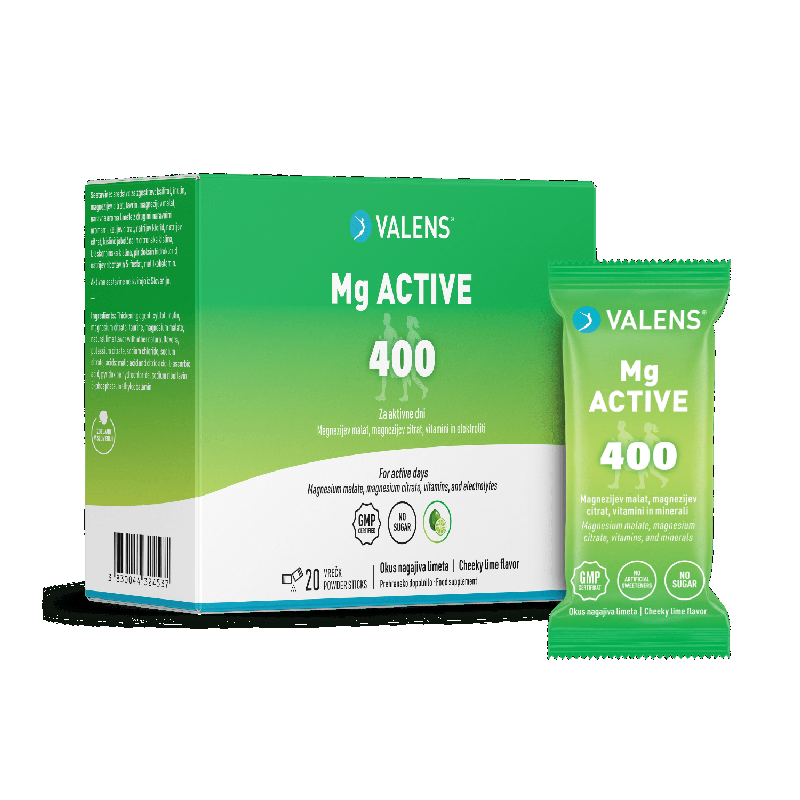Mg Active, 20 vrečk Valens