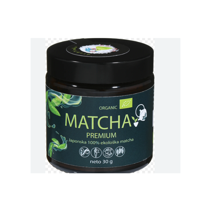 Japonska premium 100% ekološka matcha v prahu 30g drobTinka