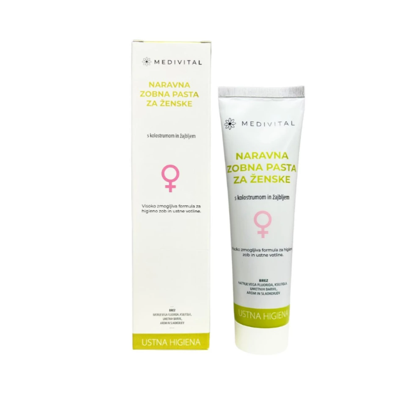 Colostrum ženska zobana pasta z žajblom 75 ml Medivital