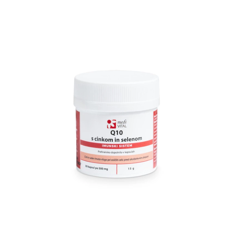 Q10 s cinkom in selenom 30 kapsul Medivital