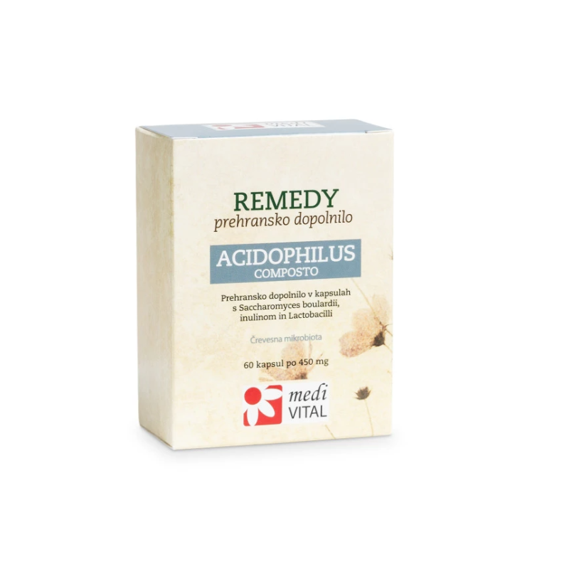 Remedy Acidophilus composto 60 kapsul Medivital