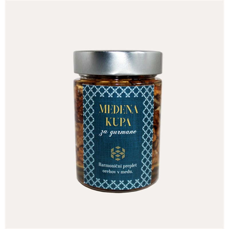 Orehi v medu Medena kupa za gurmane 380 g Dr. Bee