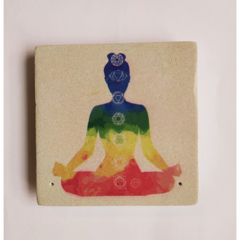 Podstavek za dišeče palčke 10x10 cm ČAKRE