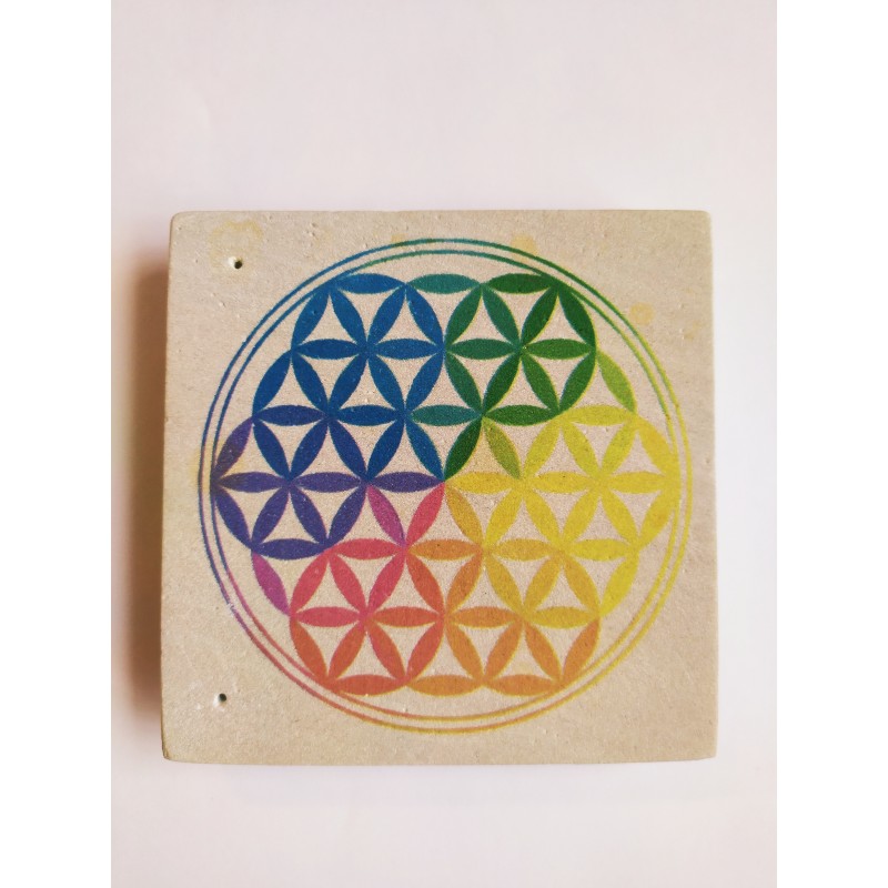 Podstavek za dišeče palčke 10x10 cm ROŽA ŽIVLJENJA