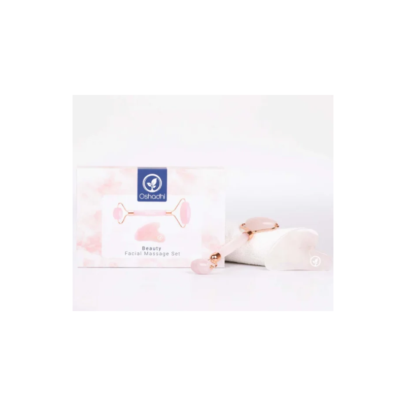 GUA SHA beauty masažni set iz roževca