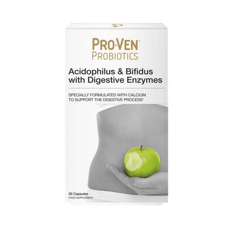 Acidophilus & Bifidus s prebavnimi encimi Proven