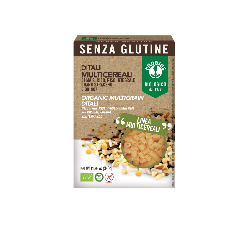 Polnozrnati riževi obročki brez glutena 340g Probios