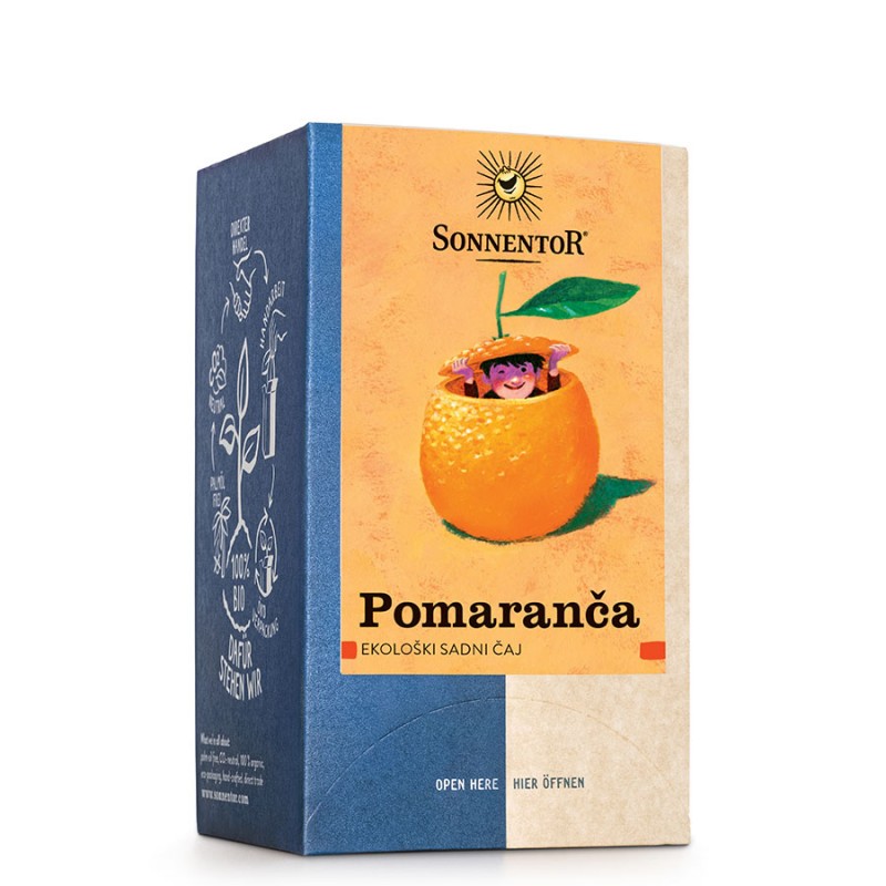 Ekološka sadna čajna mešanica pomaranča v vrečkah 32,4 g Sonnentor