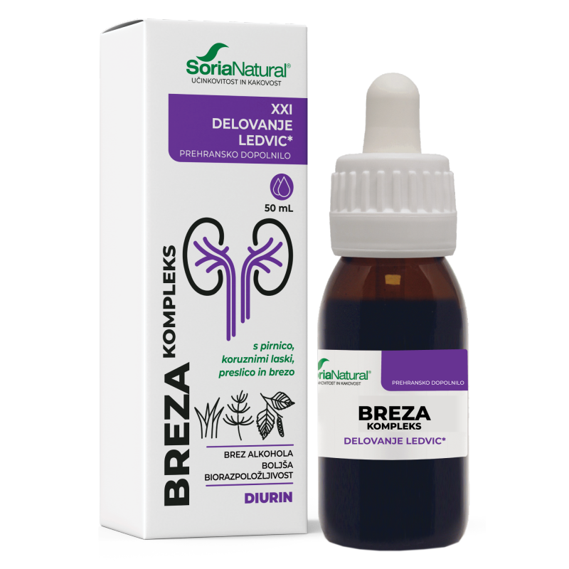 Kapljice breza kompleks XXI 50ml Soria Natural
