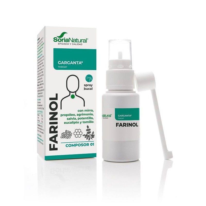 Farinol prišilo za grlo 30ml Soria Natural