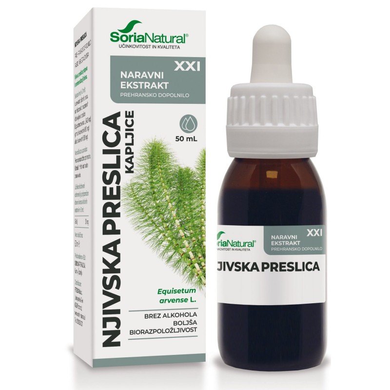 Kapljice njivska preslica 50ml Soria Natural