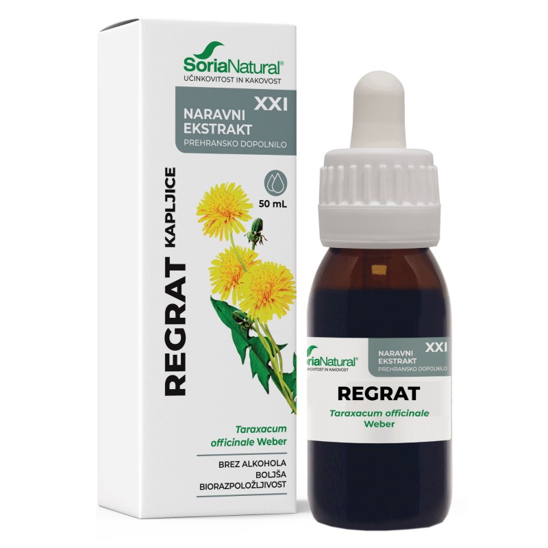 Kapljice regrat XXI 50ml Soria Natural