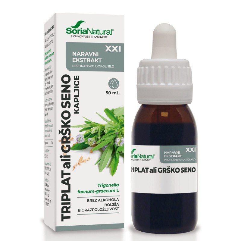 Triplat kapljice XXI 50ml Soria Natural